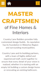 Mobile Screenshot of countrylanebuilders.ca